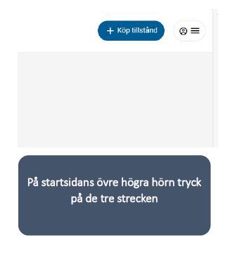 Tryck på hamburgermneyn.