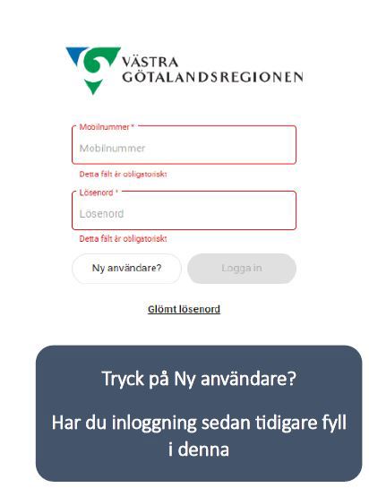 Klicka på Ny användare.