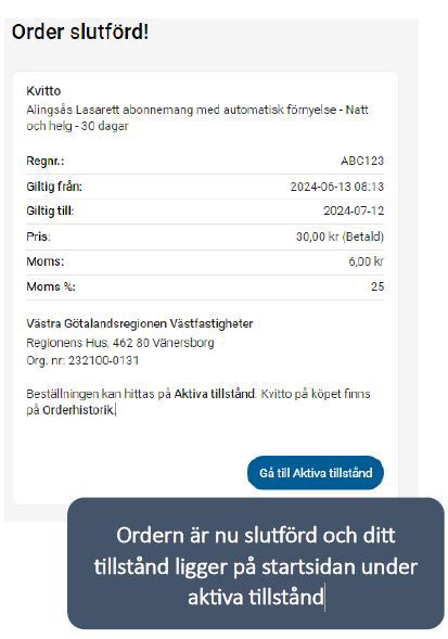 Nu har du köpt p-tillstånd.