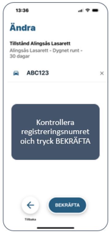 Tryck på Bekräfta.