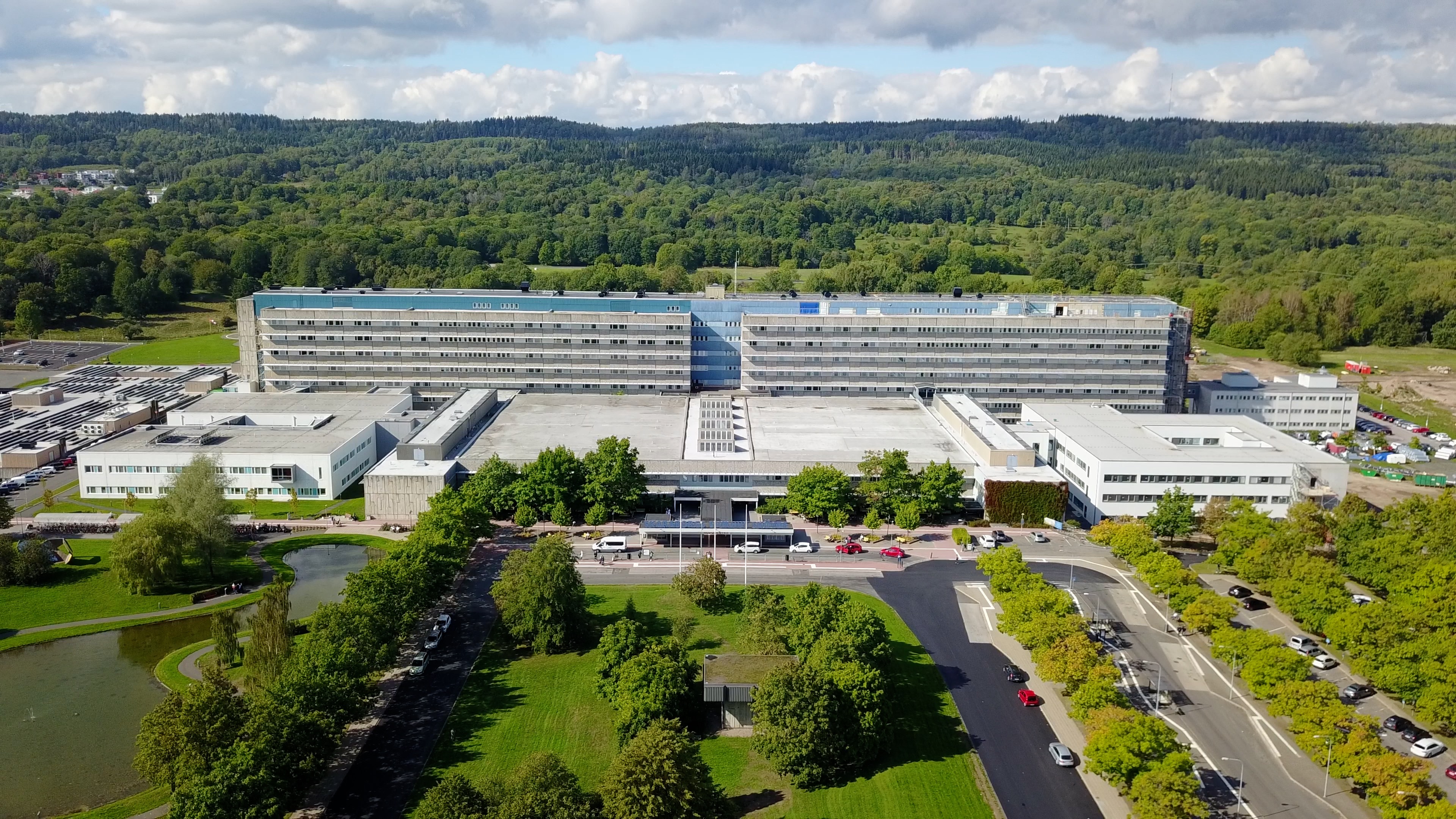 Flygbild Översikt Skaraborgs Sjukhus Skövde