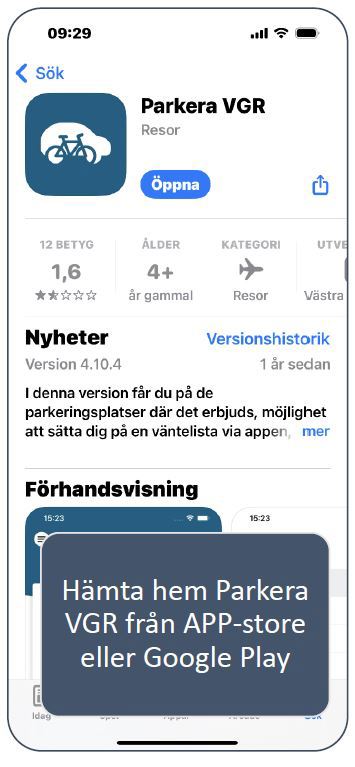 Här hämtas Parkera VGR i App Store.