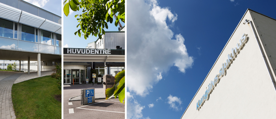 Bildkollage Kungälvs sjukhus