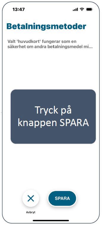 Tryck på Spara.